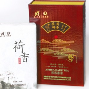 M conjuntos de lótus perfumado chá fuzhuan hunan anhua chá preto chá cuidados de saúde